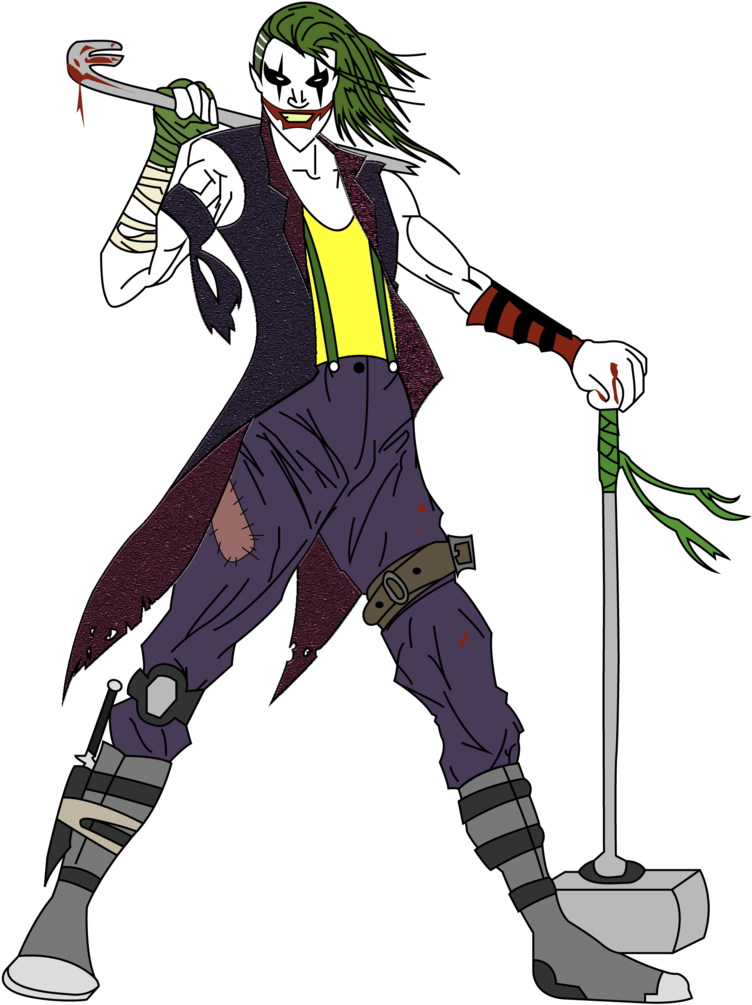 Joker Apocalypse By Degeneratebatman - Cartoon (777x1029)