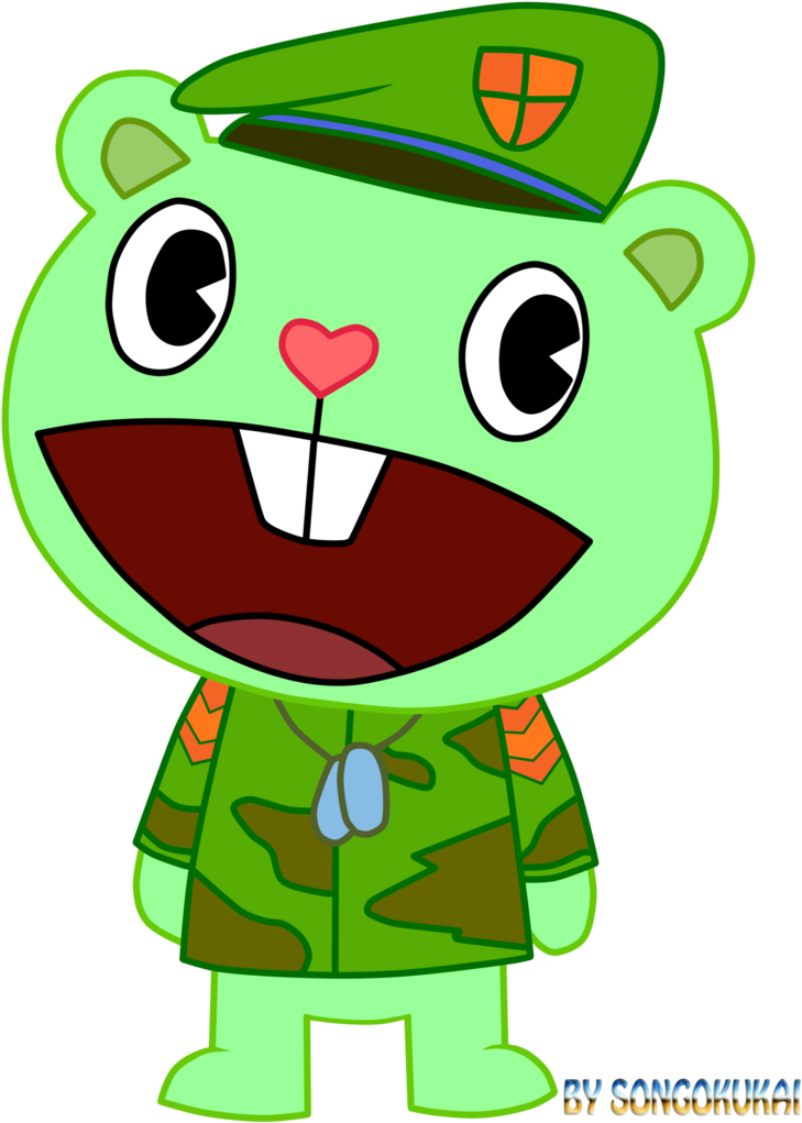 Flippy By Krizeii - Flippy Happy Tree Friends Characters.