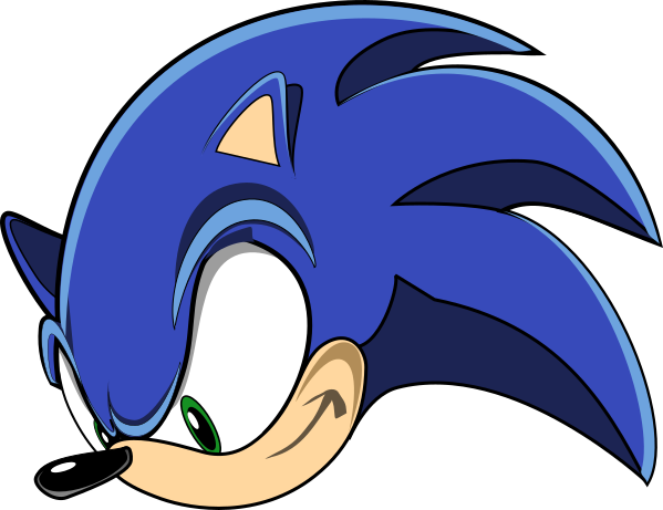 Sonic The Hedgehog Head By J-joker - Sonic The Hedgehog Head (599x461)