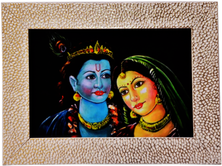 Gift Paradies Radha Krishna Digital Reprint Painting - Radha Krishna (500x500)