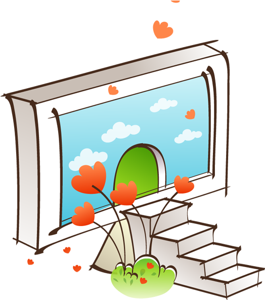 Cartoon Garden Drawing - Cartoon Garden Drawing (792x664)