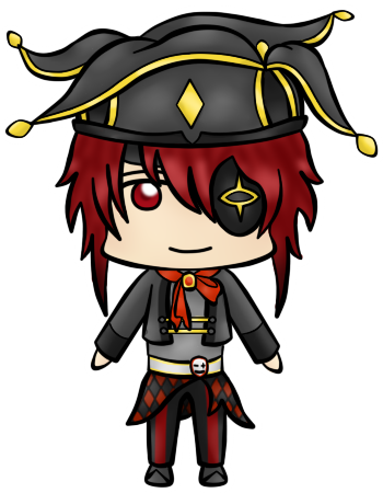 Joker By Chemicarouge - Heart No Kuni No Alice Julius Chibi (350x450)