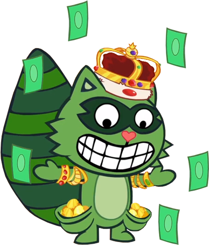 Happy Tree Friends Lifty Is A King - Lifty Happy Tree Friends (860x860)