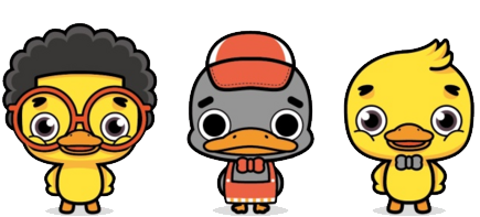 Call Duck Cartoon Animation - ภาพ เคลื่อนไหว การ์ตูน น่า รัก (500x500)