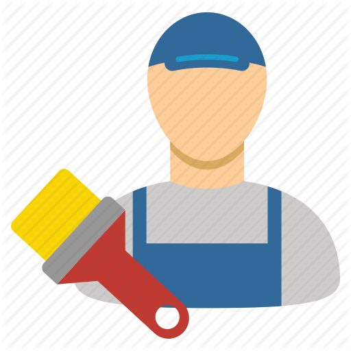 Brush, Carpenter, Paint, Painter, Tool Icon - Painter Icon Png (512x512)