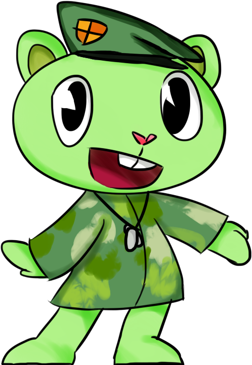 Top Images For Happy Tree Friends Mii On Picsunday - Happy Tree Friends Flippy Good Png (800x800)
