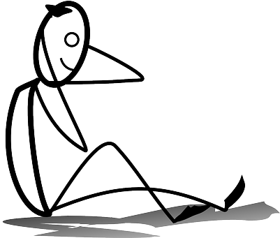 Stickman, Sit-up, Sport, Fitness, Training, Gelukkig - Stick Figure Doing Sit Ups (640x340)
