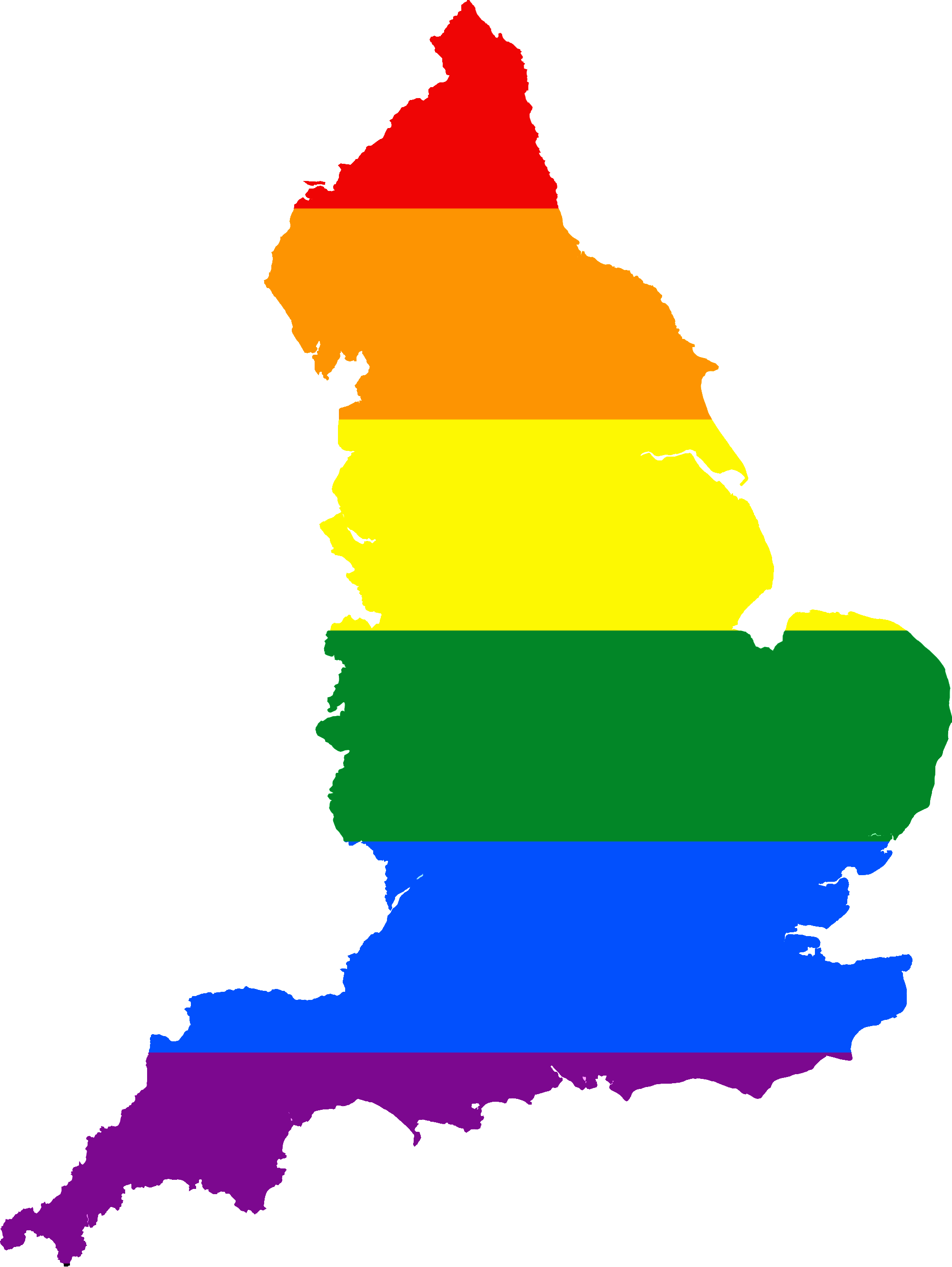 Lgbt Flag Map Of England - Uk London Map Vector (2000x2661)