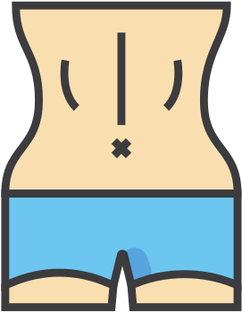 Female Waist Illustration Icon - Female Waist Illustration Icon (550x550)