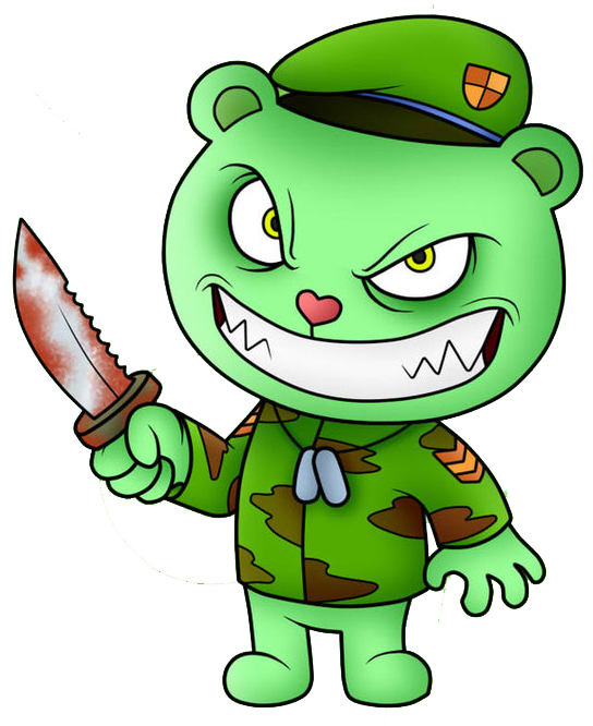 Happy Tree Friends Flippy - Flippy T Shirt (543x690)