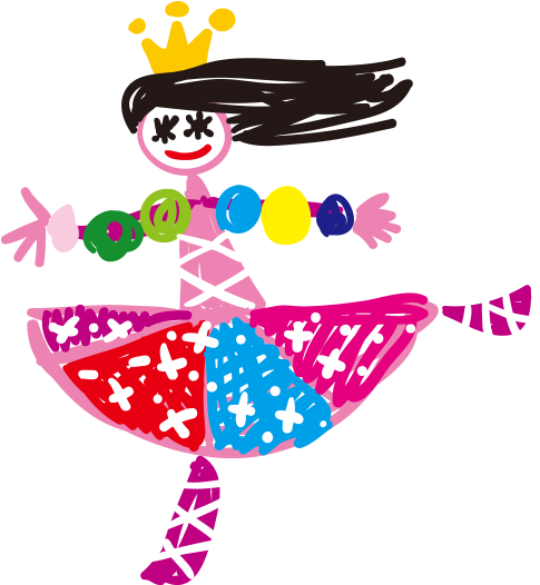 Vector Small Hand-painted Dancers - Vector Small Hand-painted Dancers (600x786)