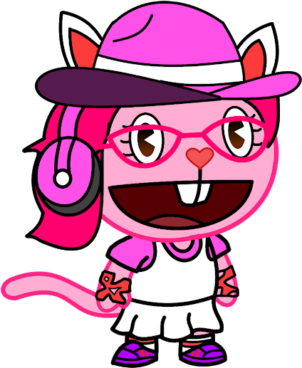 Now, I Updated My New Version Of Me In Happy Tree Friends - Cartoon (530x569)