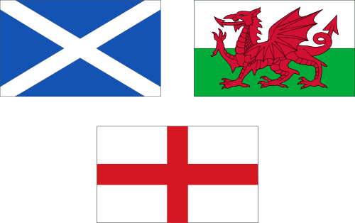 Scot Wales Eng - A4 Welsh Flag To Print (500x314)