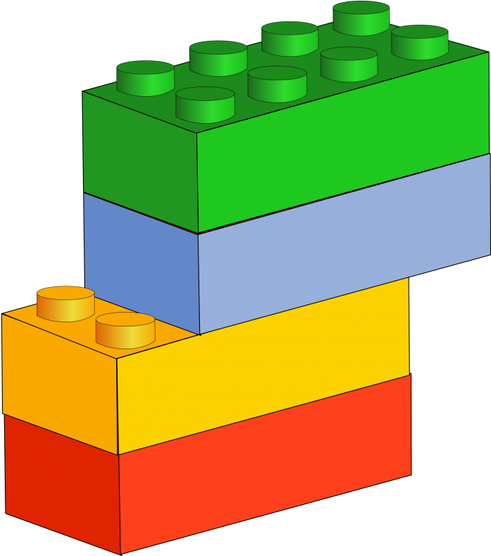 Lego Building Blocks Clipart (768x803)