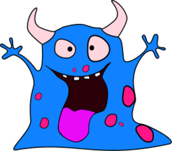 Clip Art - Calotte De Bébé. Monstre Bonnet De Bébé (600x526)