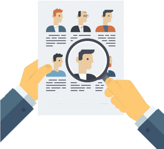 Photodune 7146224 Analyzing Applicants Resume Illustration - 이력서 일러스트 (545x575)