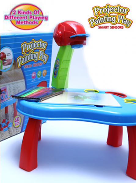 Kids Projector Painting Play 6 Pattern Smart Painting - Kids Projector Drawing & Learning Tablet (600x600)