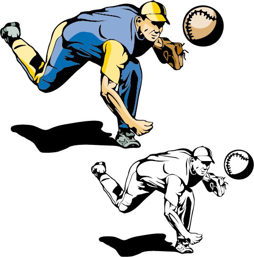 Baseball Bat Baseball Glove Cartoon - Baseball Bat Baseball Glove Cartoon (519x525)