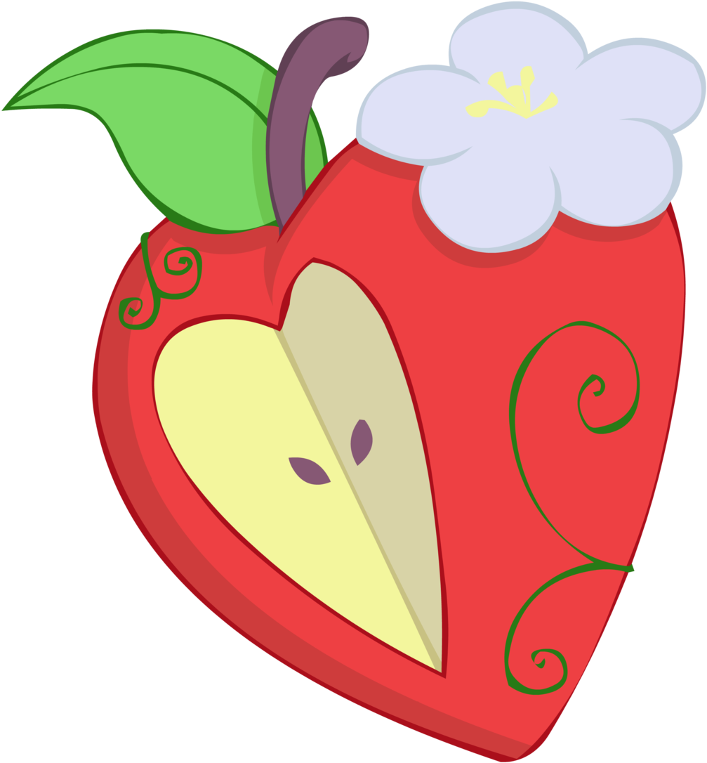 Apple Bloom Cutie Mark Redux By Big Mac A Brony - My Little Pony Apple Cutie Mark (1024x1106)