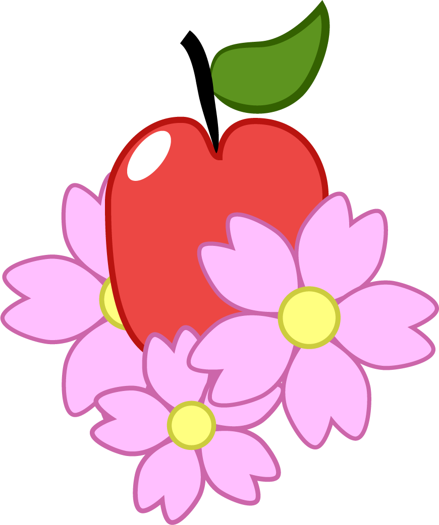 Apple Blossom Cutie Mark - Mlp Blossom Cutie Mark (870x1042)