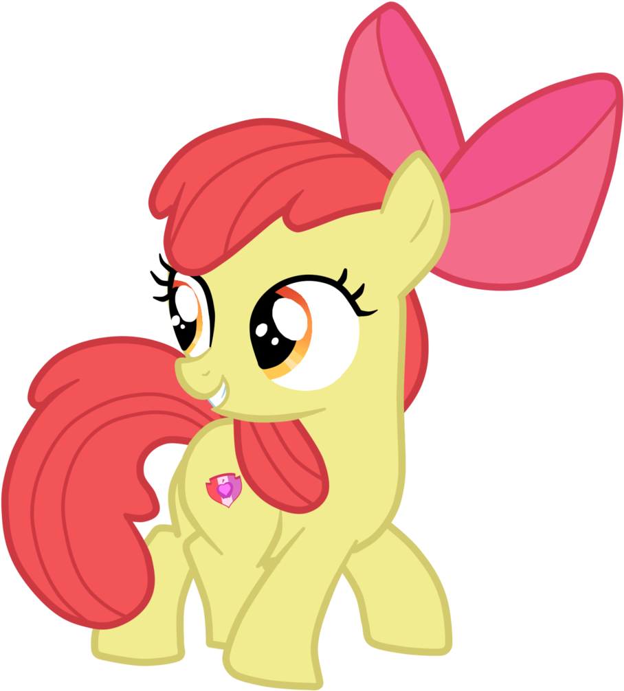 Drawing Lovely My Little Pony Apple Bloom 22 Latest - My Little Pony Apple Bloom With Cutie Mark (1024x1024)