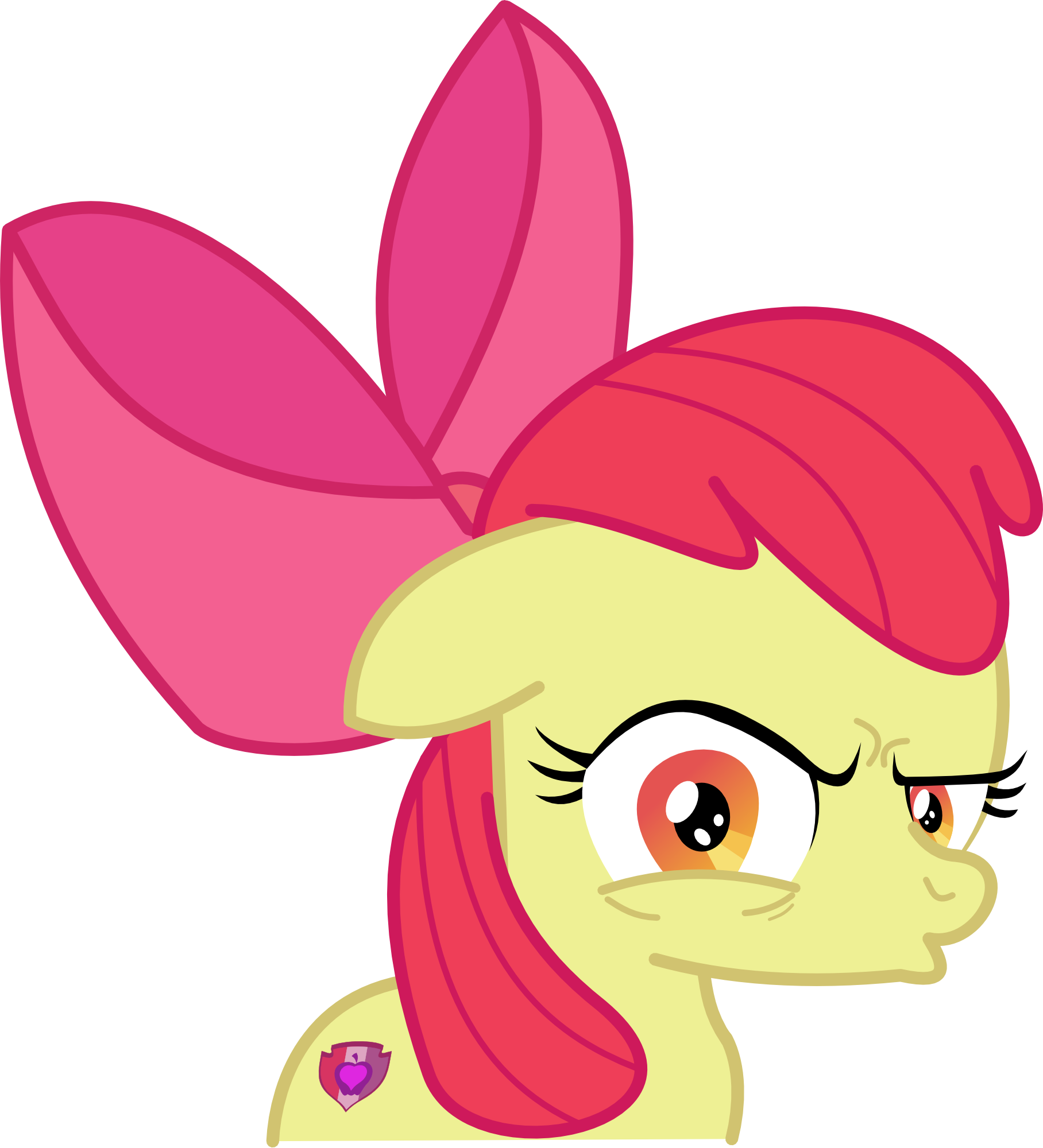 Crazy Apple Bloom Vector By Perplexedpegasus Crazy - Applebloom Vector (1816x2000)