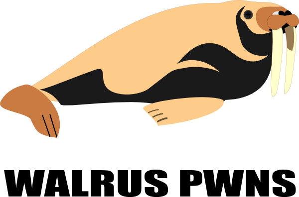 Walrus Pwns Clip Art - Walrus (600x396)