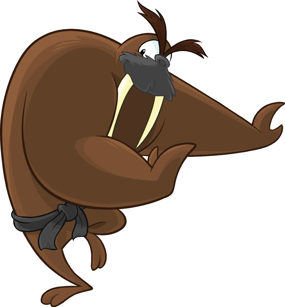 Walrus Restored - Club Penguin Walrus (910x982)