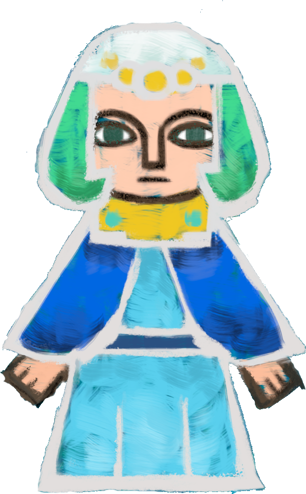 Zelda A Link Between Worlds - Painting (645x1026)