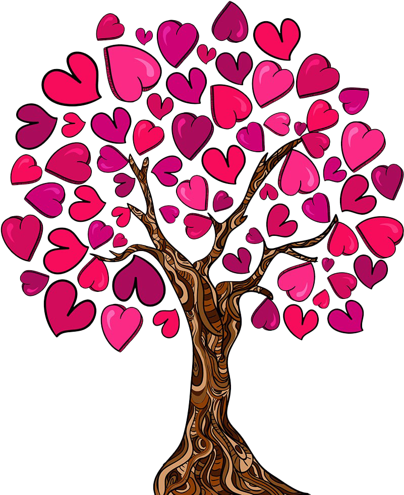 Family Tree Heart Love Clip Art - Clipart Heart Family Tree With Roots (869x995)