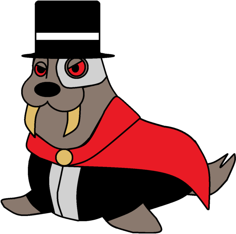 Phantom Of The Walrus For Shgurr's Oc Collab - Cartoon (908x880)