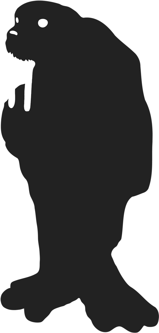 Walrus Silhouette By Morsual - Walrus Silhouette (616x1298)