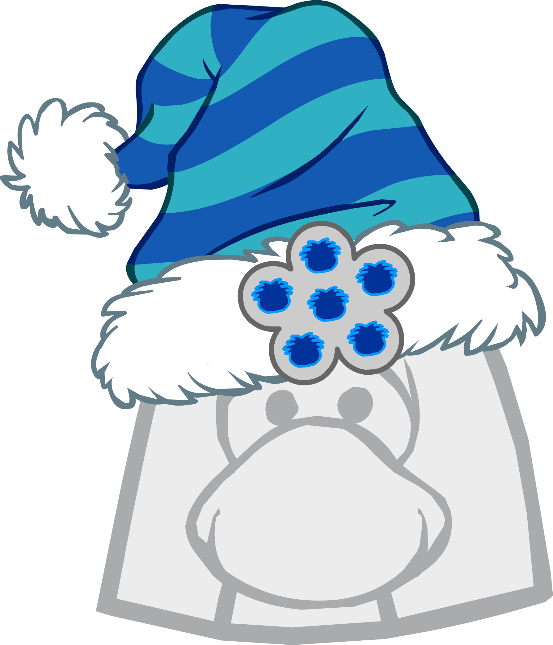 First Merry Walrus Hat - Club Penguin Elvis Hair (1790x2090)