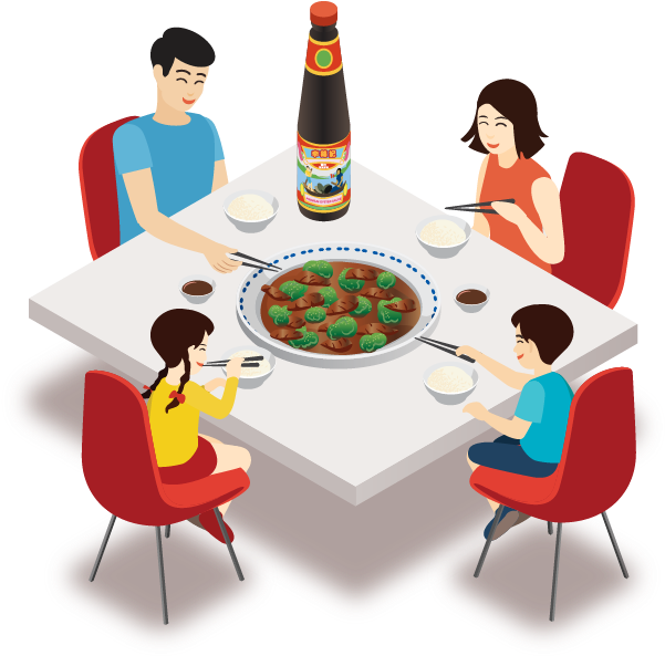 To Ensure Quality, Every One Of Our Oyster Sauce Bottles - Cartoon (769x701)