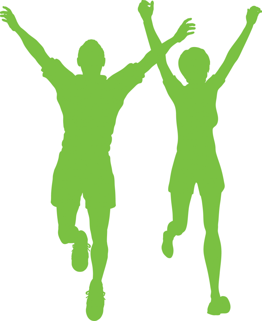 Fitness Logo Silhouette - Running A 10k (837x1024)