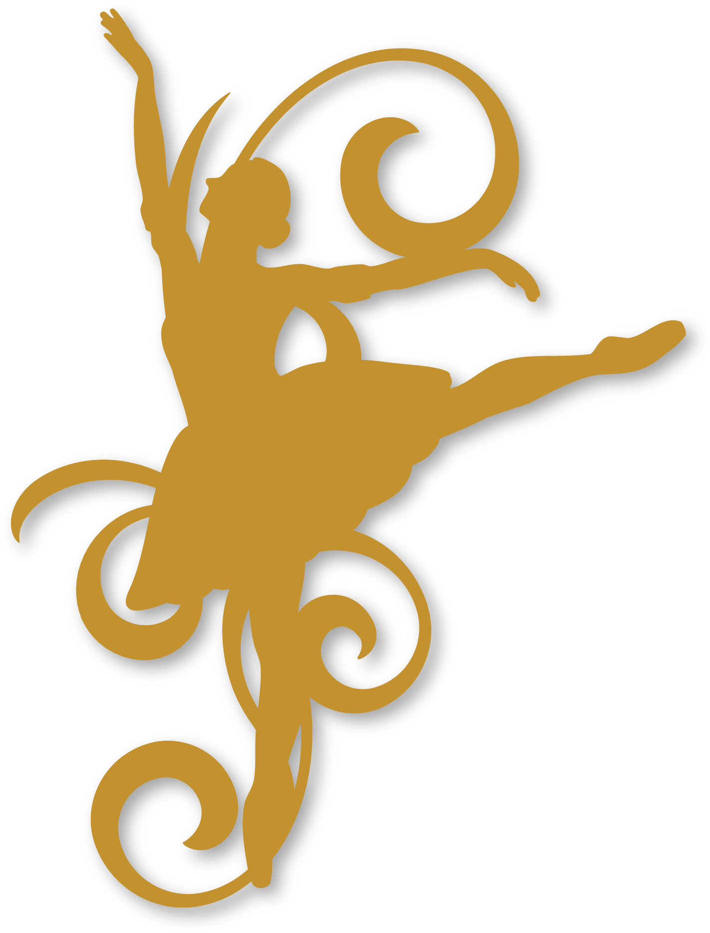Ballet Dancer Silhouette Art - Dance Certificate Border Design (1442x1890)