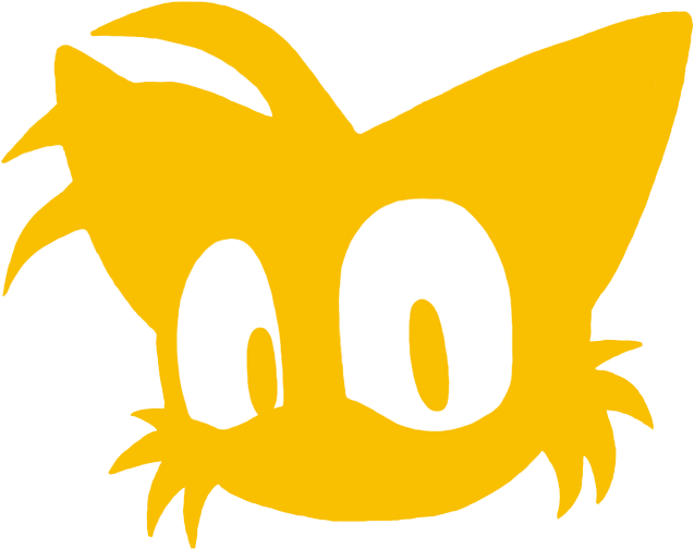 Tails Head Silhouette By Samsonic - Miles Tails Prower Head (676x532)