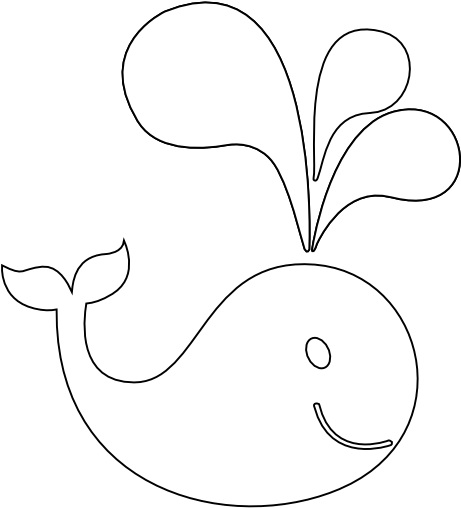 Whale Black And White 0 Images About Whales On Clip - Black And White Image Whale (555x555)