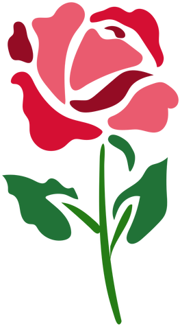 Flowering Rose Icon Transparent Png - Rose Silhouette (512x512)