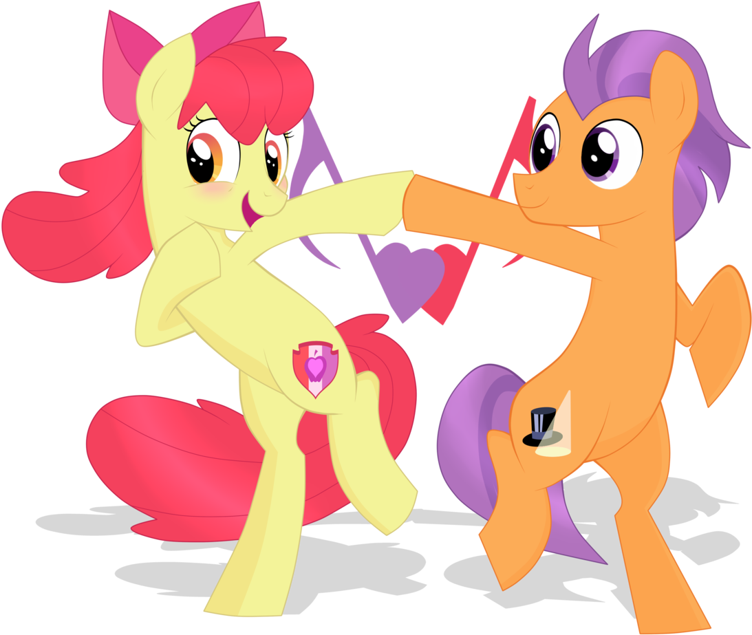 Apple Bloom, Artist - Mlp Applebloom And Tender Taps (1280x1014)