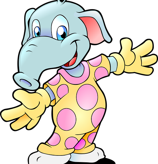 The Ideal Pajama Party For Kids - Elefant Melaminteller (555x576)