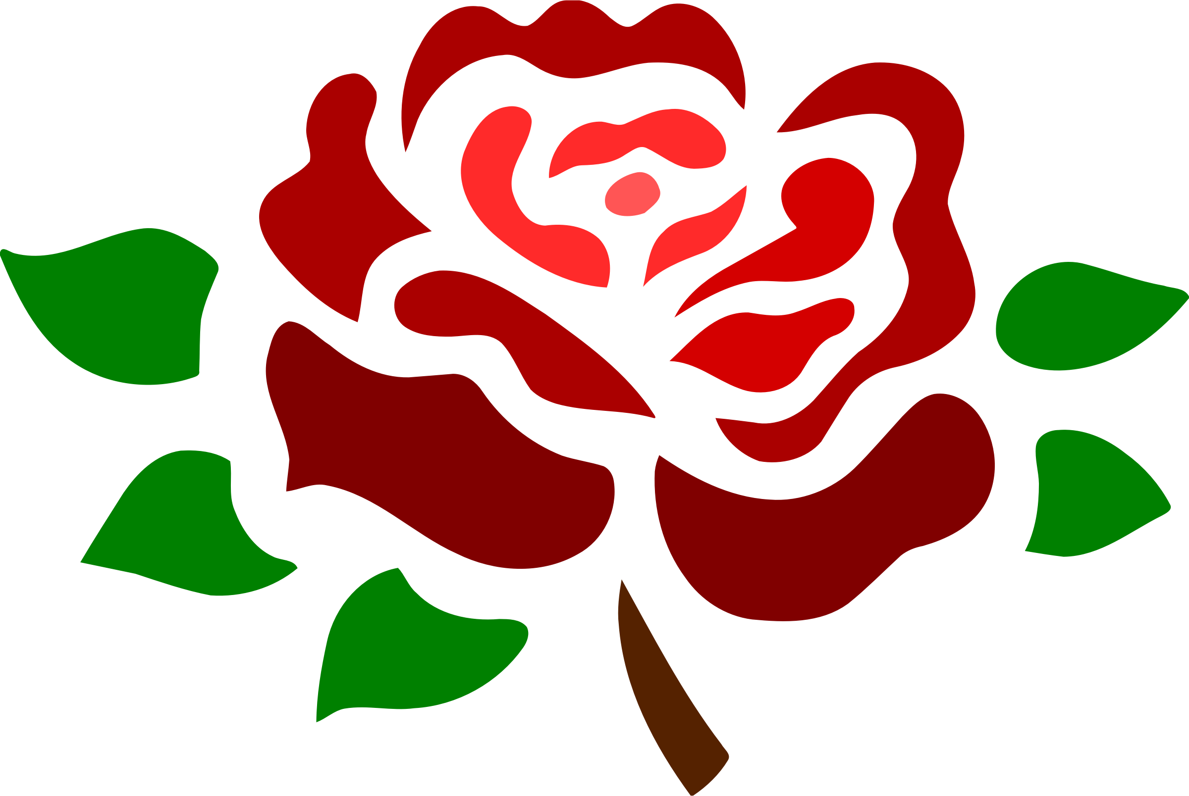 Rose - Stylised Rose (2400x1608)