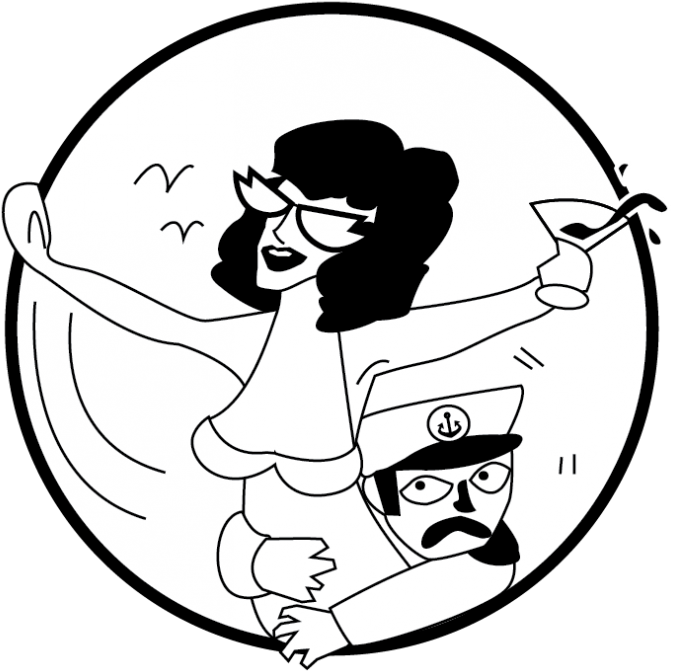 Freelance Work Waterslide Bar Cocktail Characters - Cartoon (700x700)