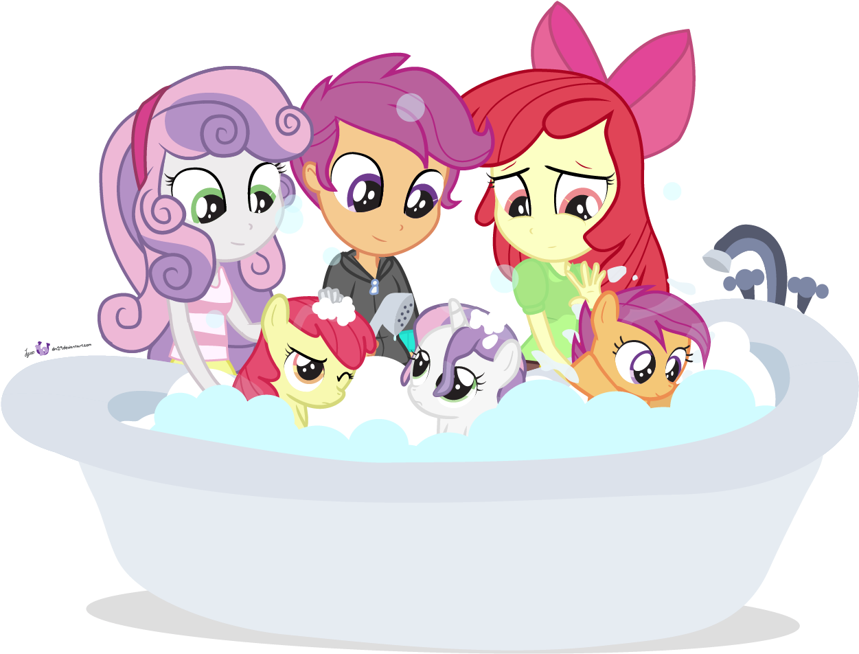 Apple Bloom, Artist - Apple Bloom Sweetie Belle And Scootaloo Human (1305x990)