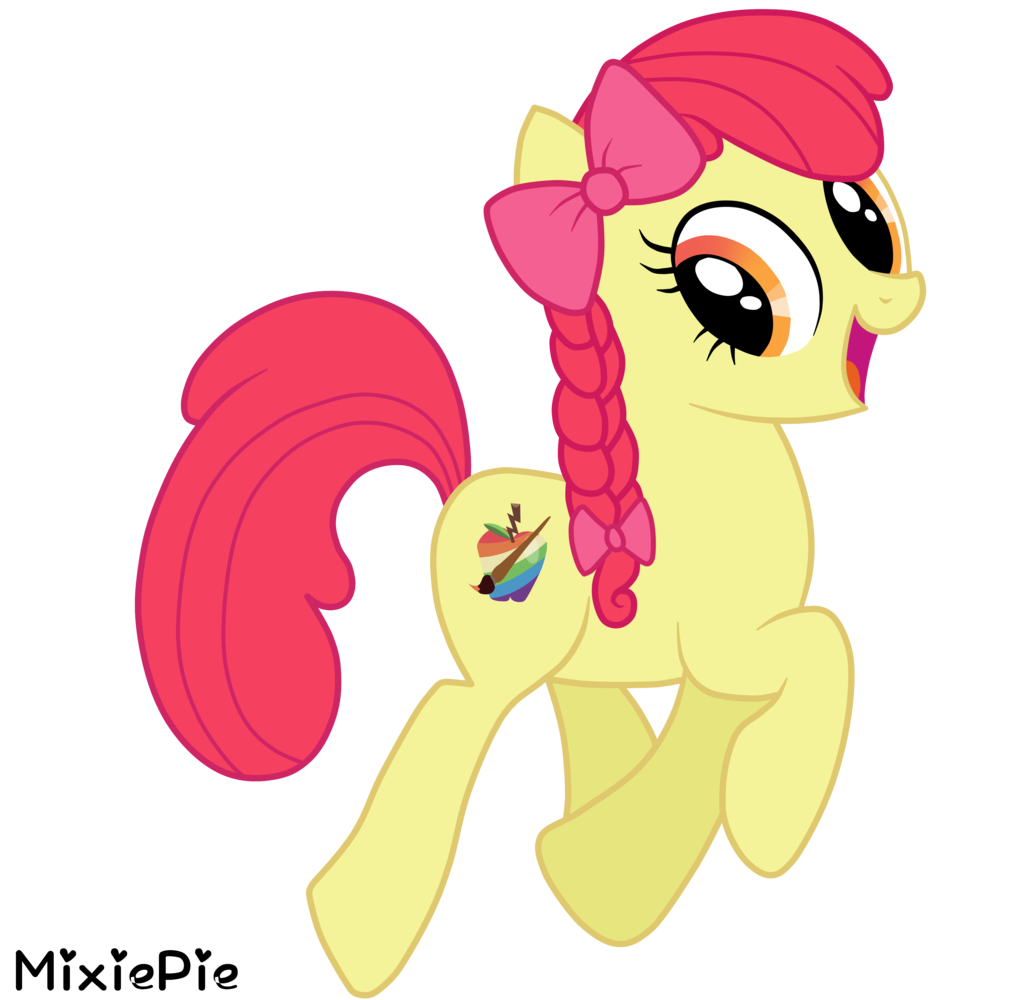 Paper Craft Fancy My Little Pony Apple 8 Mlp Adult - My Little Pony Applebloom (1024x1077)