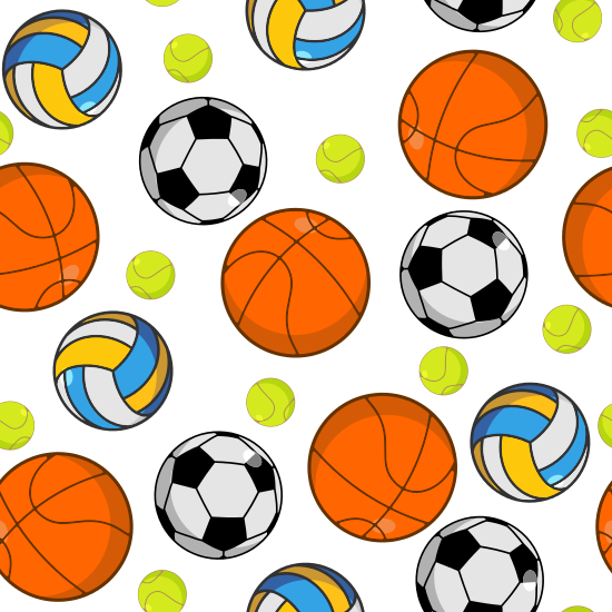 Sports Ball - Sports Balls Background (550x550)