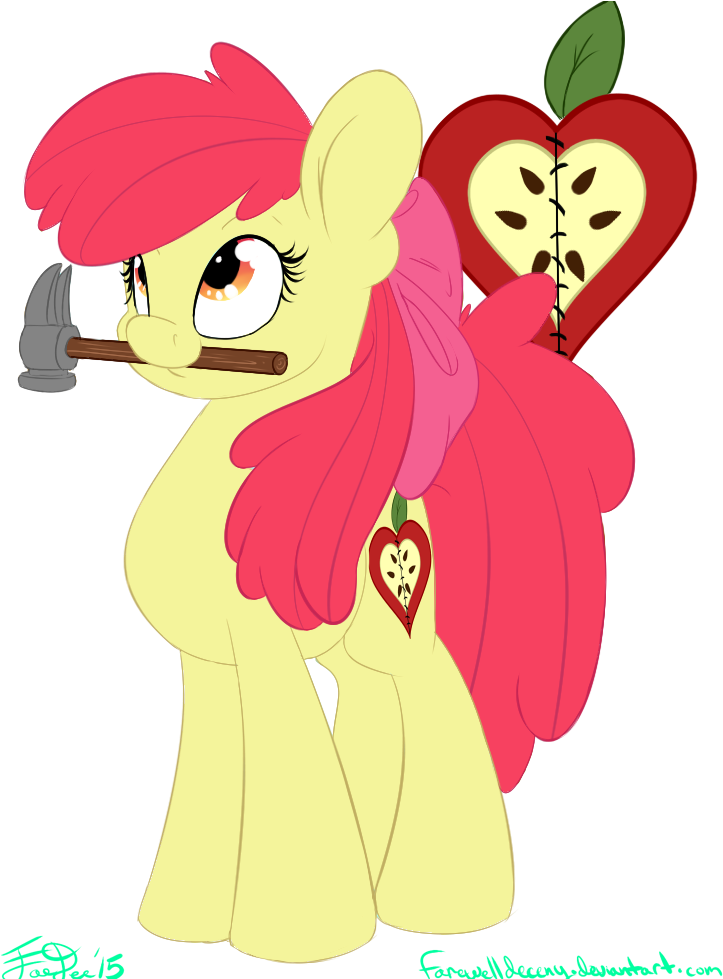 Apple Bloom, Artist - Cartoon (757x978)