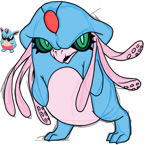 Some Quick Doodly Pokefusions I Did Over On Twitter - Cartoon (500x500)