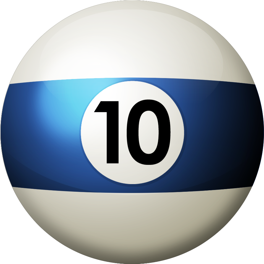 Florida Pool Tour - Pool Ball 10 Png (900x900)
