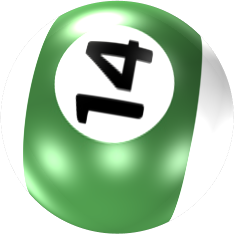 Pool Ball Facts - Number 14 Pool Ball (512x512)
